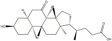 7-Ketolithocholic acid Structure